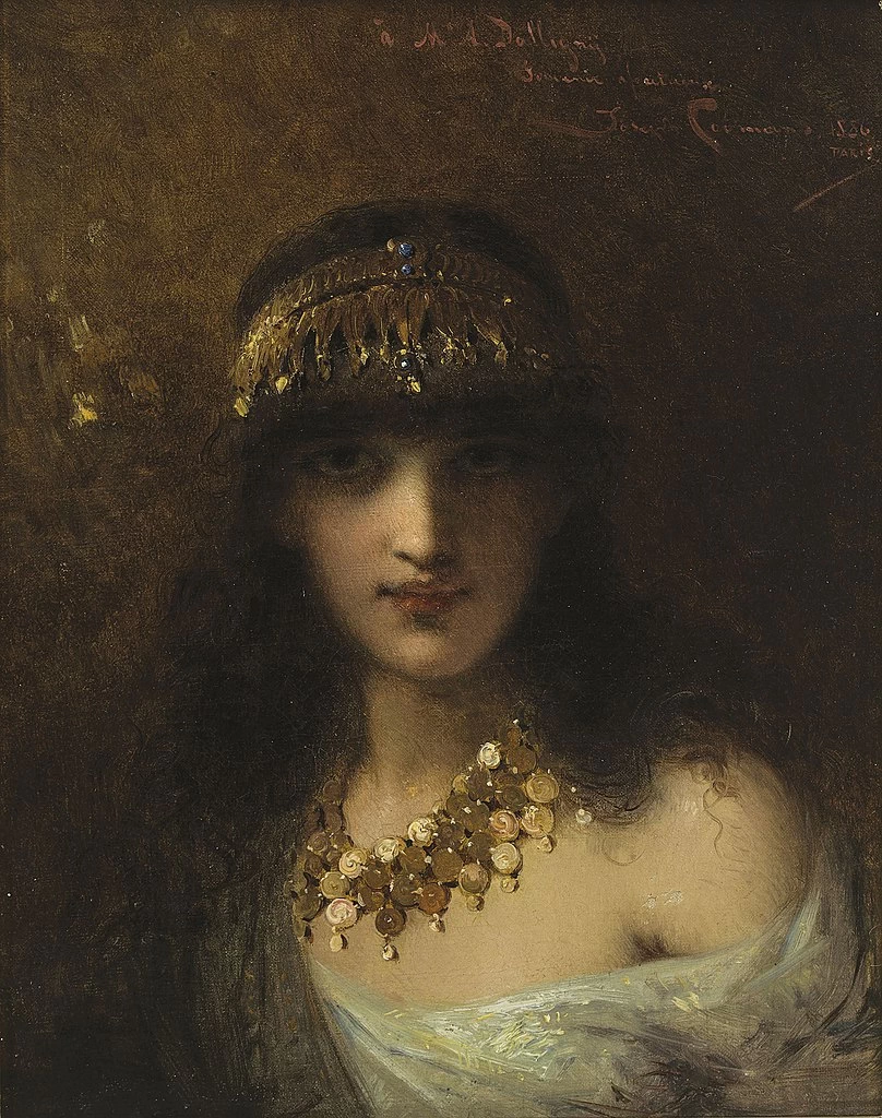 Pierre Olivier Joseph Coomans - una giovane ragazza orientale